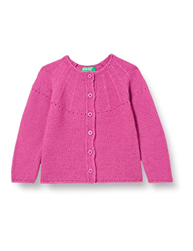 United Colors of Benetton Dziewczęca koreańska koszulka M/L 1076g5006 kardigan sweter, fioletowy 0k9, 3 lata