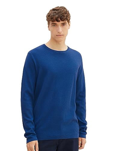 TOM TAILOR Denim sweter męski, 19168 - niebieski hokej, M