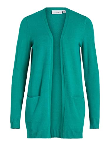 Vila Damski kardigan Viril Open L/S Knit Cardigan-Noos, Alhambra/Szczegóły: ciemny melanż, XS