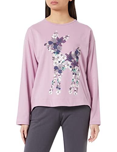 United Colors of Benetton Sweter damski, Fioletowy z rysunkiem 1 l 3, XS