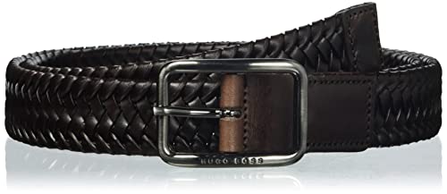 BOSS Pasek męski, Brązowy, 110