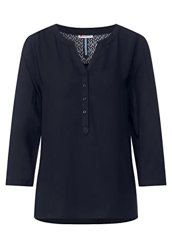 Street One Damska bluzka koronkowa, Deep Blue, 42