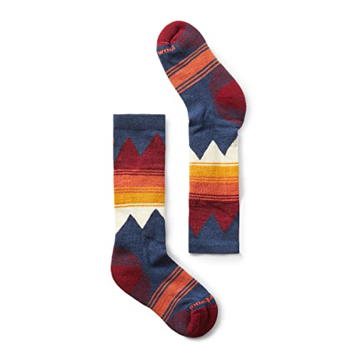 Smartwool Light Cushion OTC skarpety narciarskie dla dzieci, błękit alpejski, 22