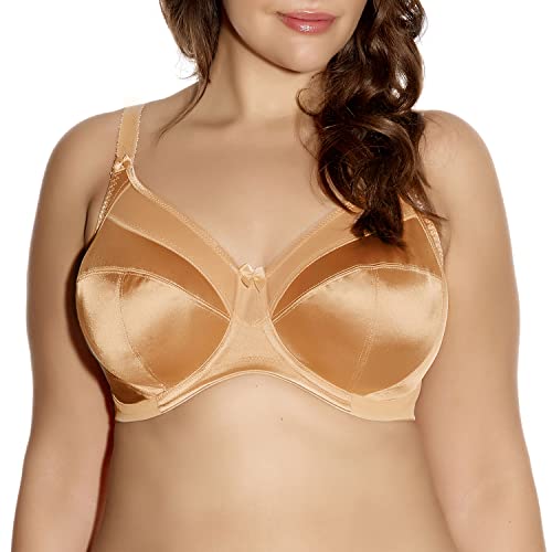 Goddess 6090 Keira biustonosz z fiszbinami z paskiem wspierający pełny kubek, akt, 34H (rozmiar producenta: 75K)