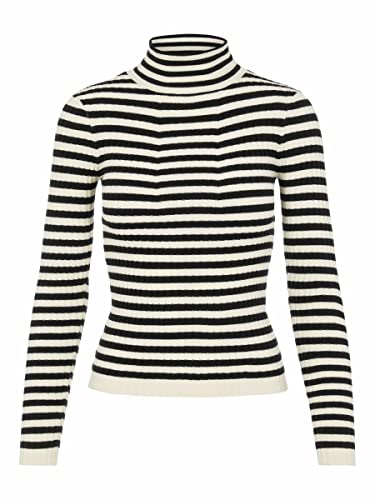 PIECES Dzianinowy sweter damski, Black 2, S