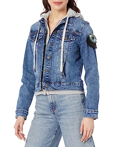 Desigual Damska kurtka dżinsowa typu trucker, NIEBIESKI, M
