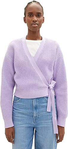 TOM TAILOR Denim Damski kardigan kardigan 1035404, 31042 - Lilac Vibe, L