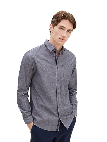 TOM TAILOR koszula męska, 28941 - Navy Chambray, S