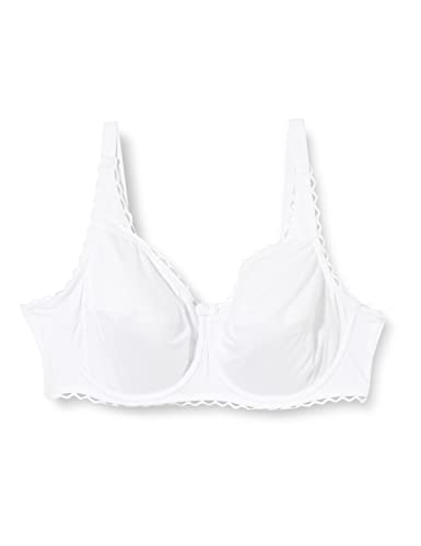 Playtex z fiszbinami dla kobiet bawełna organiczna biustonosz, biały, 100E Kobiety, biały, 85E