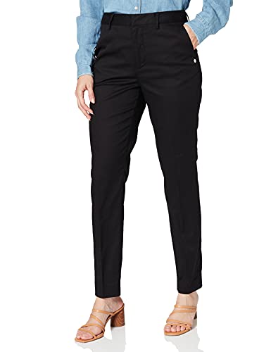 Scotch & Soda Damskie spodnie Abott - Regular Fit Chino - Organic Cotton Hose, Black 0008, 30W x 32L