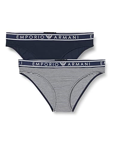 Emporio Armani damskie śpiączki Damskie spodnie bawełniane z nadrukiem Majtki, Marin, L