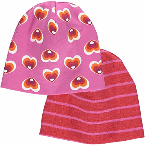 Fred's World by Green Cotton Czapka beanie dla niemowląt i dziewczynek, fuksja/mandarynka/lizapop/śliwka, 6 Miesiące