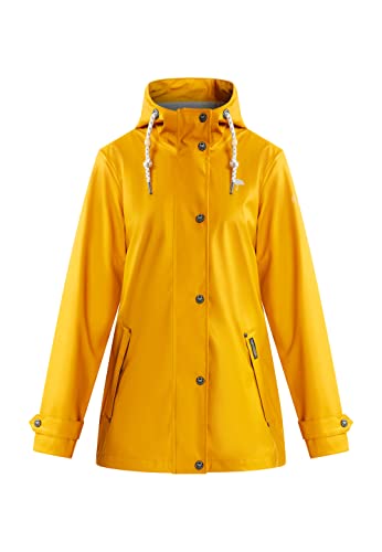 Schmuddelwedda Damska kurtka przeciwdeszczowa incus 34328267, musztardowa, XL, musztardowy, XL