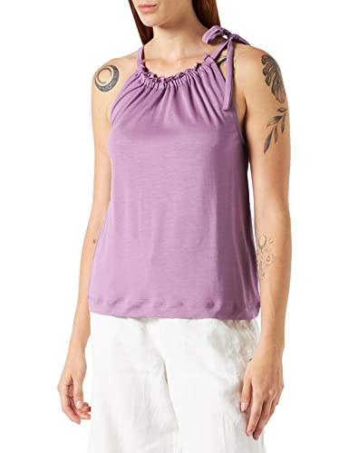 ESPRIT Collection Z Tencel™: Top wiązany na szyi, 510/fioletowy, M