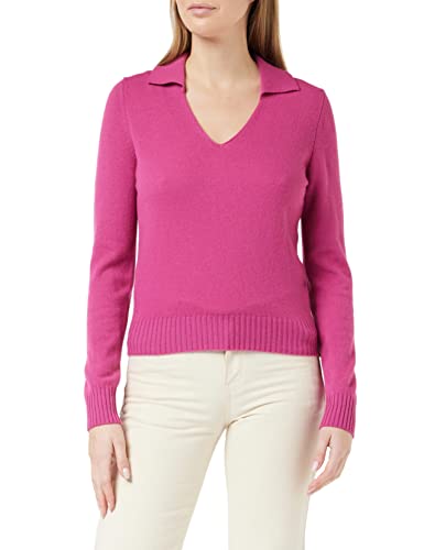 United Colors of Benetton Damski sweter Maglia Polo M/L 1067D300B, Fucsia 3G3, XS