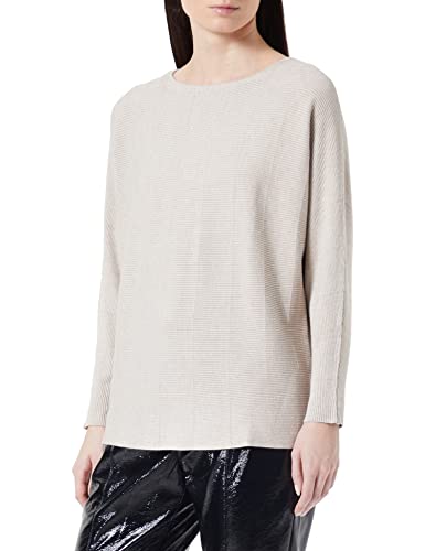 TOM TAILOR Denim Damski sweter z rękawami nietoperza 1033635, 24540 - Cozy Beige Melange, L