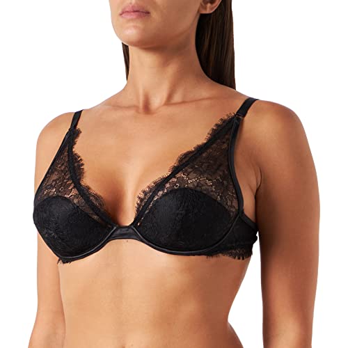 Women'secret Biustonosz Halter Damski, Czarny, 95B