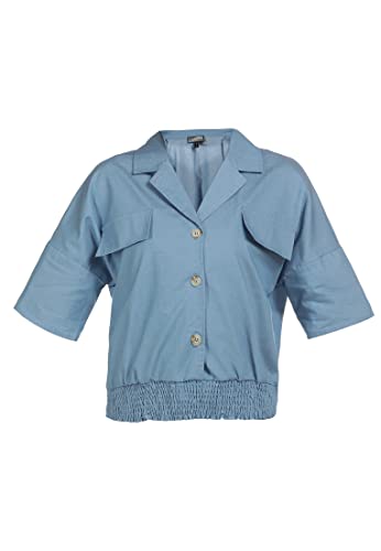 baradello Bluzka damska 37317705-BA01, niebieska, L, niebieski, L