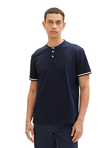 TOM TAILOR Męska koszulka polo, 1036369, 10668-Sky Captain Blue, XL, 10668 - Sky Captain Blue, XL