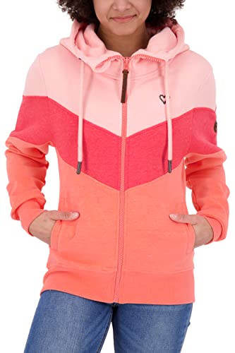 ALIFE and Kickin StellinaAK A Hooded bluza damska z kapturem, bluza z kapturem, Brzoskwiniowy melanż, S
