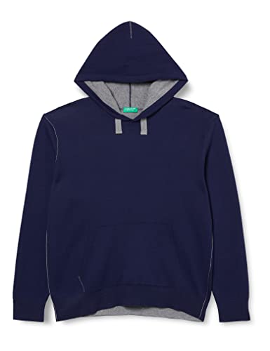 United Colors of Benetton Sweter męski, Ciemnoniebieski 252, S