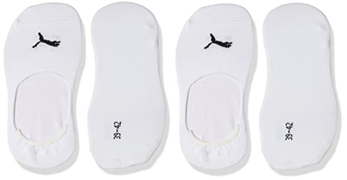 Puma Skarpety damskie Footie, 2 sztuki w opakowaniu, biały, L