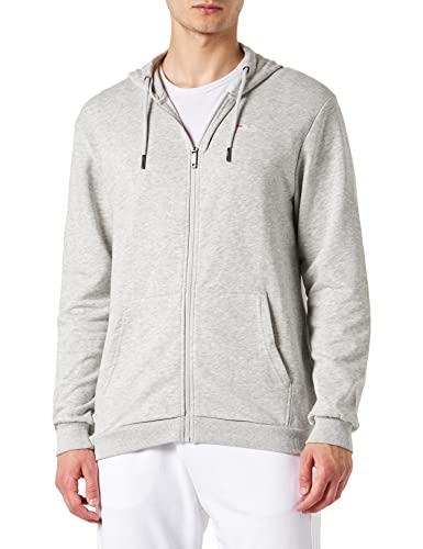 FILA Salci męska kurtka z kapturem, jasnoszary melanżowy, XS