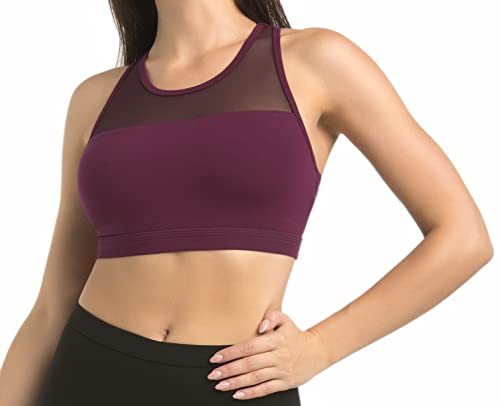 Teyli top sportowy damski z wiskozy, czerwony, M