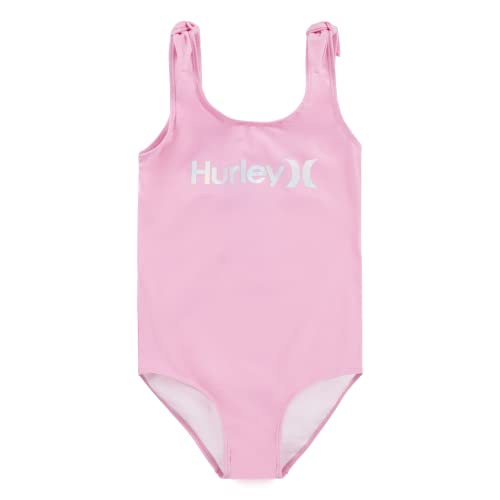 Hurley Dziewczęcy kostium kąpielowy z ramiączkami, jednoczęściowy kostium kąpielowy, Rosa, 13 Lat