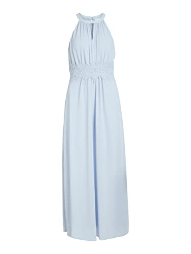 Vila Kobiety Vimilina Maxi Dress/Su Sukienka, Niebieski, 36