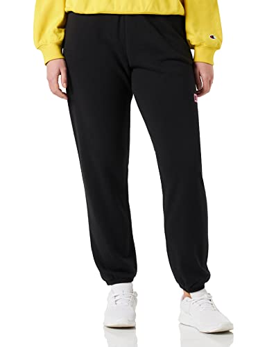 Champion Damskie spodnie treningowe Rochester 1919 C-Campus High Waist Elastic Cuff z mankietem, czarne, L, czarny, L