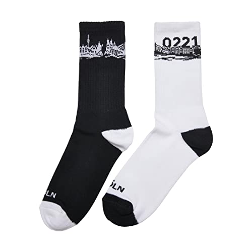 Mister Tee Skarpety uniseks Major City 0221 Socks 2-pak czarne/białe 39-42, czarny/biały, 39-42 EU