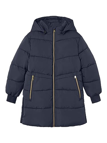 NAME IT Dziewczęca kurtka puchowa NKFMUSIC TB kurtka buforowa, Dark Sapphire, 146, Dark Sapphire, 146 cm