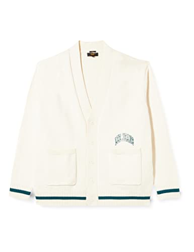 WHITELISTED Sweter męski Seasonal Cardigan, écru, XXL