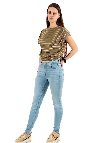 ONLY Onlmay S/S Cropped Box JRS Top, Mermaid, XS, Mermaid, XS