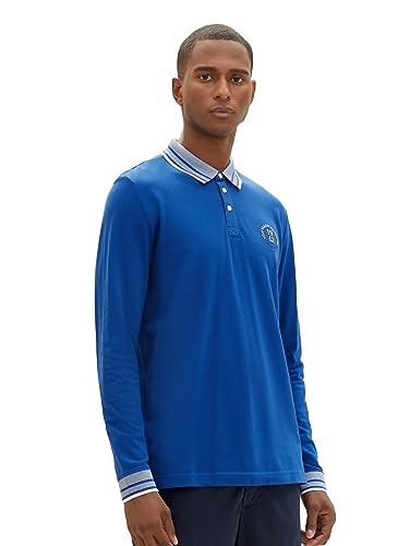 TOM TAILOR Męska koszulka polo, 19168 - niebieski hokej, 3XL