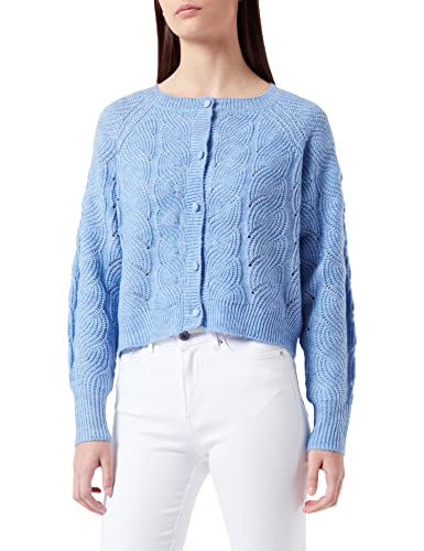 VERO MODA Damska kurtka z dzianiny Vmstinna Ls Structure Cardigan Ga Noos, Grapemist/Szczegóły: melanż, XS