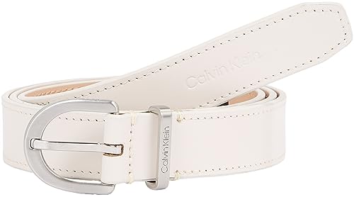 Calvin Klein Damski pasek CK Must Metal Loop RND 25 mm, Crystal Gray, 95, Krystalicznie szary