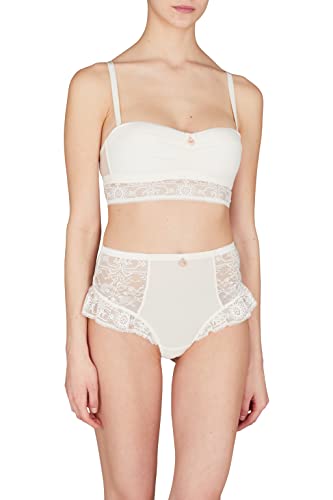 Emporio Armani Damskie stringi ze stringami z wysokim stanem, Jogurt, M
