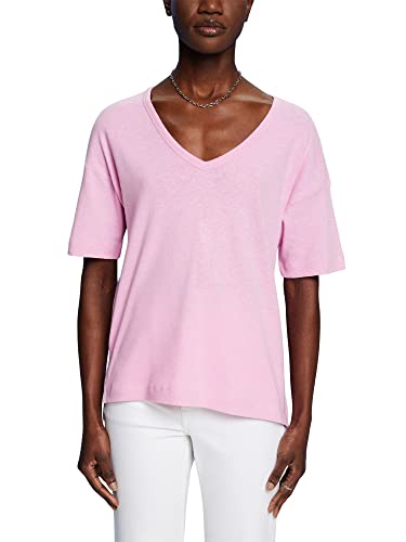 ESPRIT Collection T-shirt damski, 691/Light Pink 2, XL