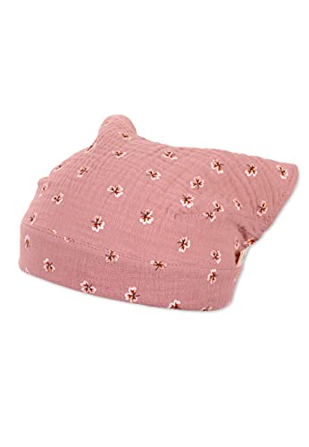 Sterntaler Unisex dziecięca chusta na głowę muślinowa czapka dziecięca, delikatny róż, normalna, delikatny róż, 47