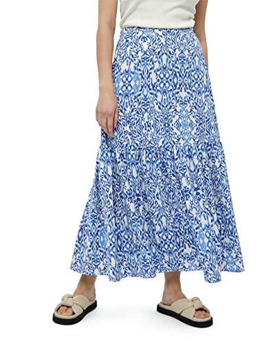 Peppercorn Damska spódnica maxi Nicoline, Marina Blue Print, 10, Niebieski nadruk Marina, 36