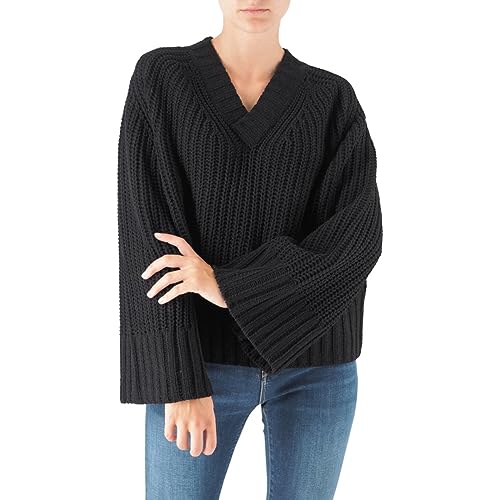 Replay Sweter damski z krótkim rękawem, 098 BLACK, XS
