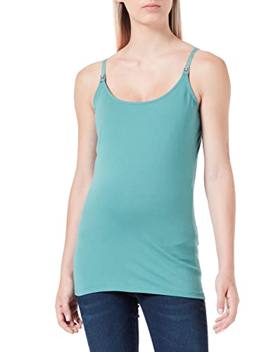 Noppies Maternity damska Strap Top Berlin Nursing koszulka na ramiączkach/Cami Shirt, Deep Sea-P986, XL, Deep Sea - P986, 42