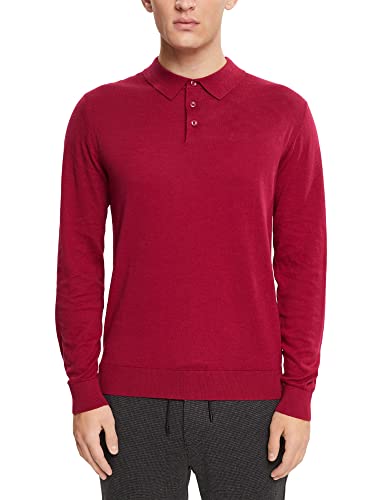 ESPRIT Collection sweter męski, 615/Cherry Red, XL