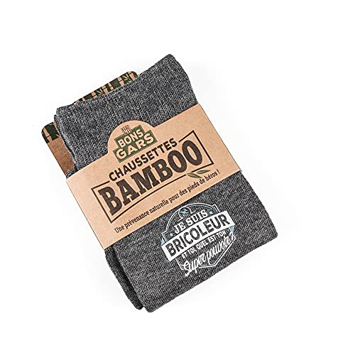 LES BONS GARS męskie skarpety dla majsterkowiczów, szare, 39-45, Szary, 39 EU