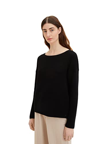 TOM TAILOR Damski sweter 1036918, 29999 - Black, M