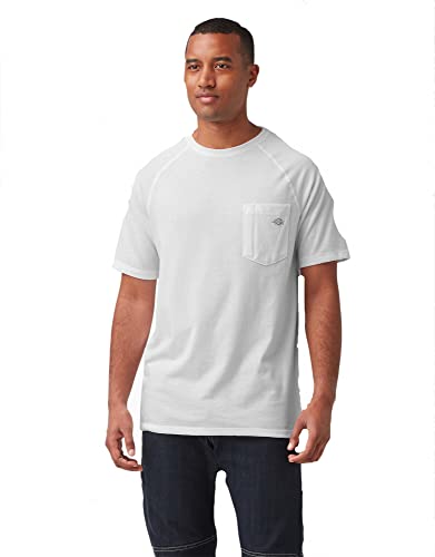 Dickies - Koszulka męska, klasyczna koszulka z krótkim rękawem, ochrona przed słońcem Temp-iQ, biały, S
