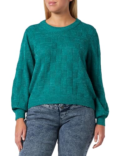 ICHI IHNOVO LS sweter damski, 185424/zielony Cadmium Green, L, 185424/Cadmium Green, L