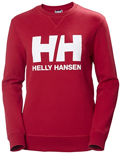 Helly Hansen Damska bluza z kapturem z logo Hh Crew, 162 czerwony, XS